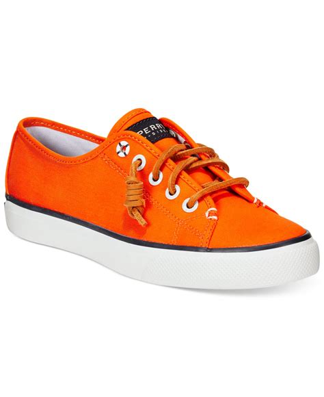 orange canvas shoes women's.